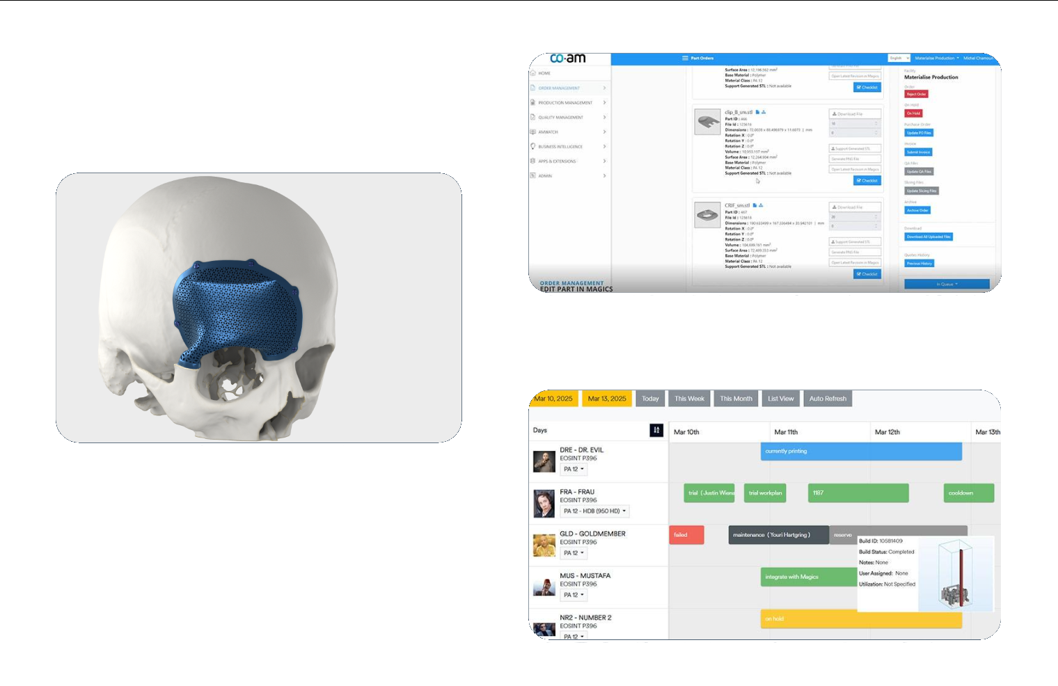 Standardized software backbone for efficiency and transparency in the production